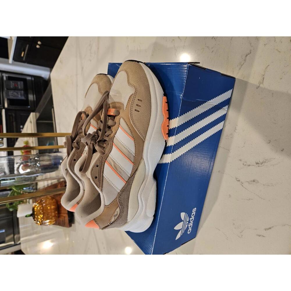 Adidas Womens Sneakers in Beige and Orange